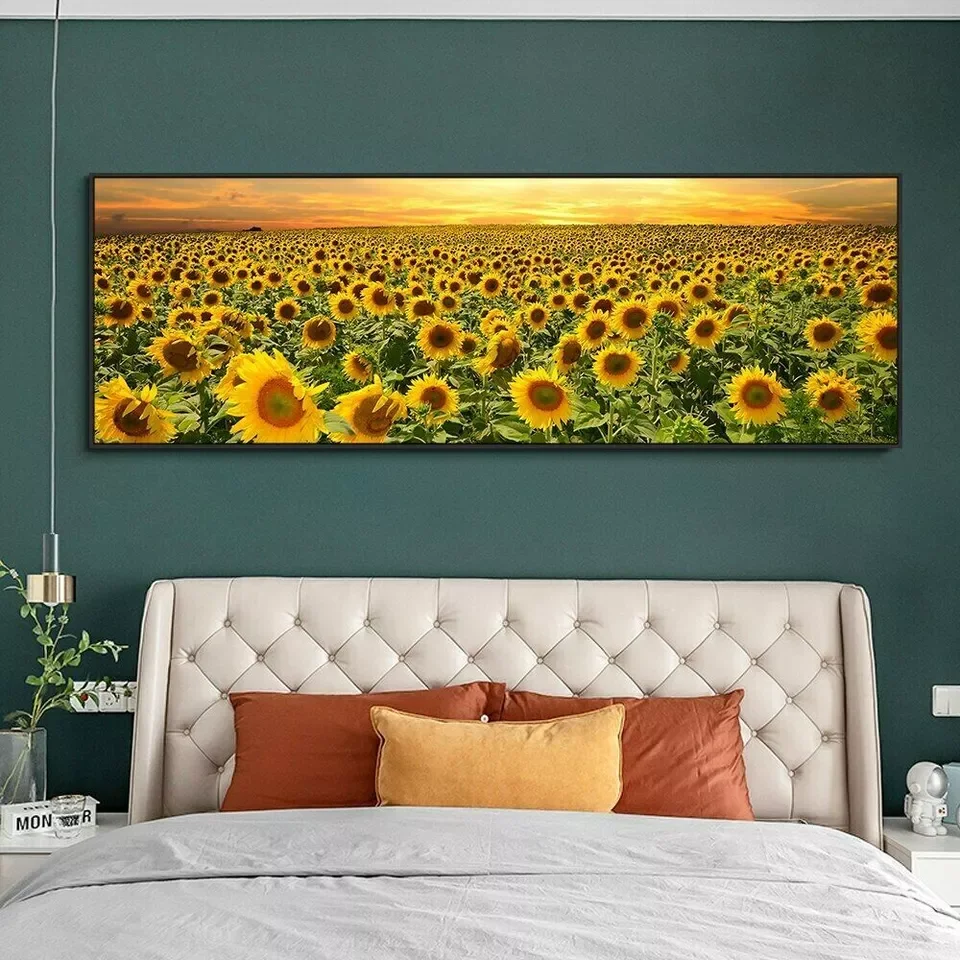 Картина на холсте с подсолнухом SELFLESSLY ART