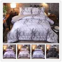 bedding home textile simple marbling quilt three piece set bed sets queen art luxury bedding sets