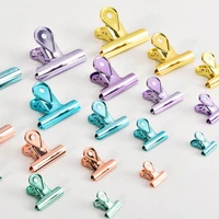 65mm 50mm 40mm 30mm 20mm metal clamp paper clips long tail clip dovetail clip storage ticket clip student school office supplies