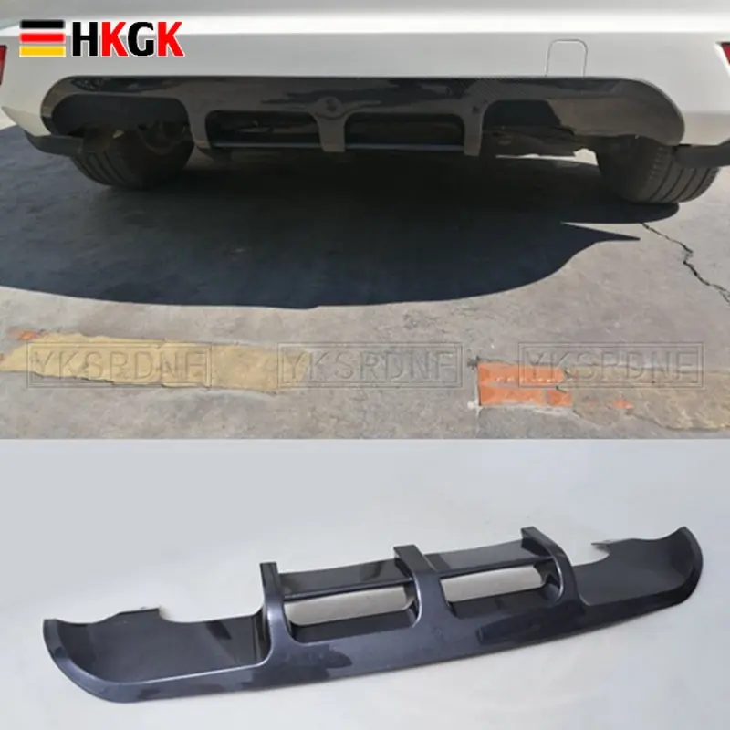 

For Ford Focus 2009 2010 2011 2013 ABS Plastic Black Rear Spoiler Diffuser Bumper Guard Protector Skid Plate Cover