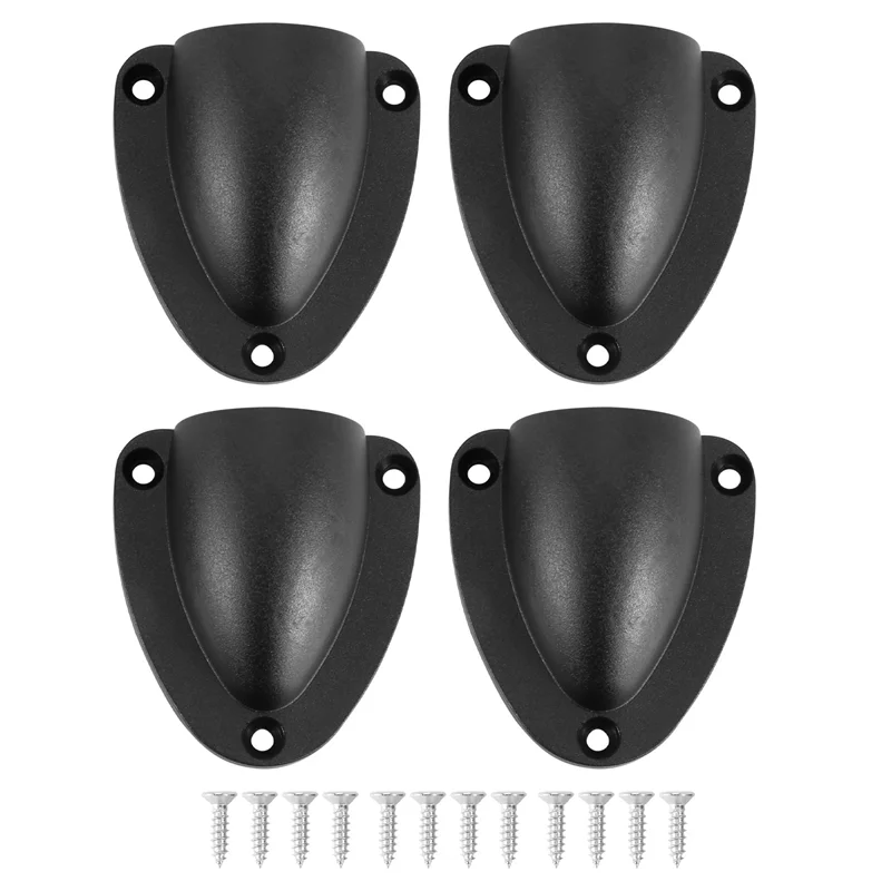 

4 Pcs Nylon 2.5Inch Marine Wire Cable Vent Cover, Clamshell Vent for Boat,Smooth Edge Thickness 1/8Inch,Wire Vent Cover