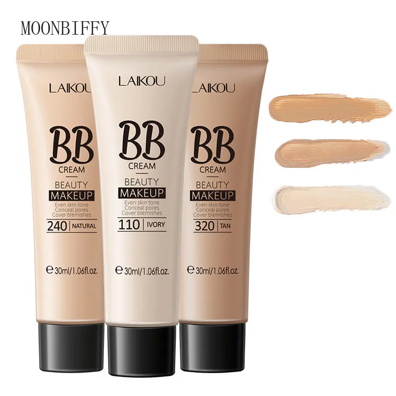 

1 Pcs Face Liquid Foundation Moisturizing BB Cream Concealer Oil-control Full Coverage Flaw Waterproof Long Lasting Cosmetic