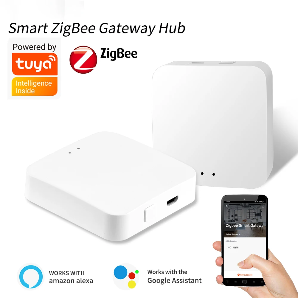 

Смарт-шлюз Tuya ZigBee 3,0, Wi-Fi, несколько режимов