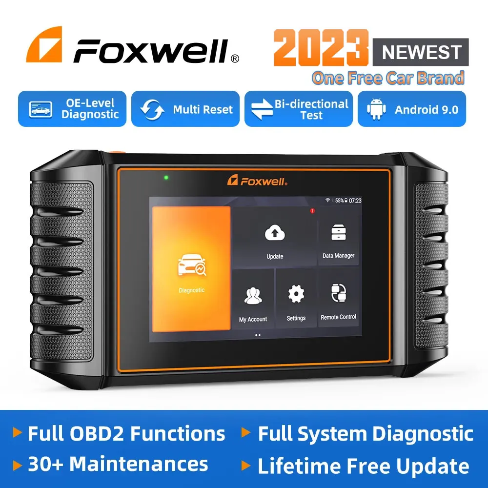 Автомобильные диагностические инструменты FOXWELL NT710 OBD2, все системы двунаправленного тестирования, регулировка A/F, IMMO 30 + сброс, ODB OBD 2, Автомобильный сканер сканер диагностики авто
