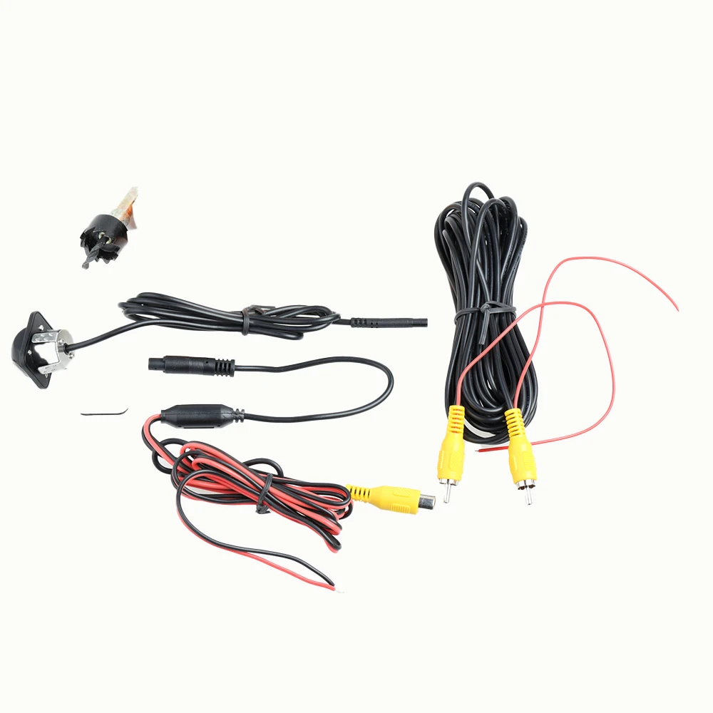 

SINOSMART Универсальная обратная камера CVBS для скрытого монтажа, водонепроницаемая, отверстие 20 мм, вход 6 В, совместимая с OEM и экранами Android