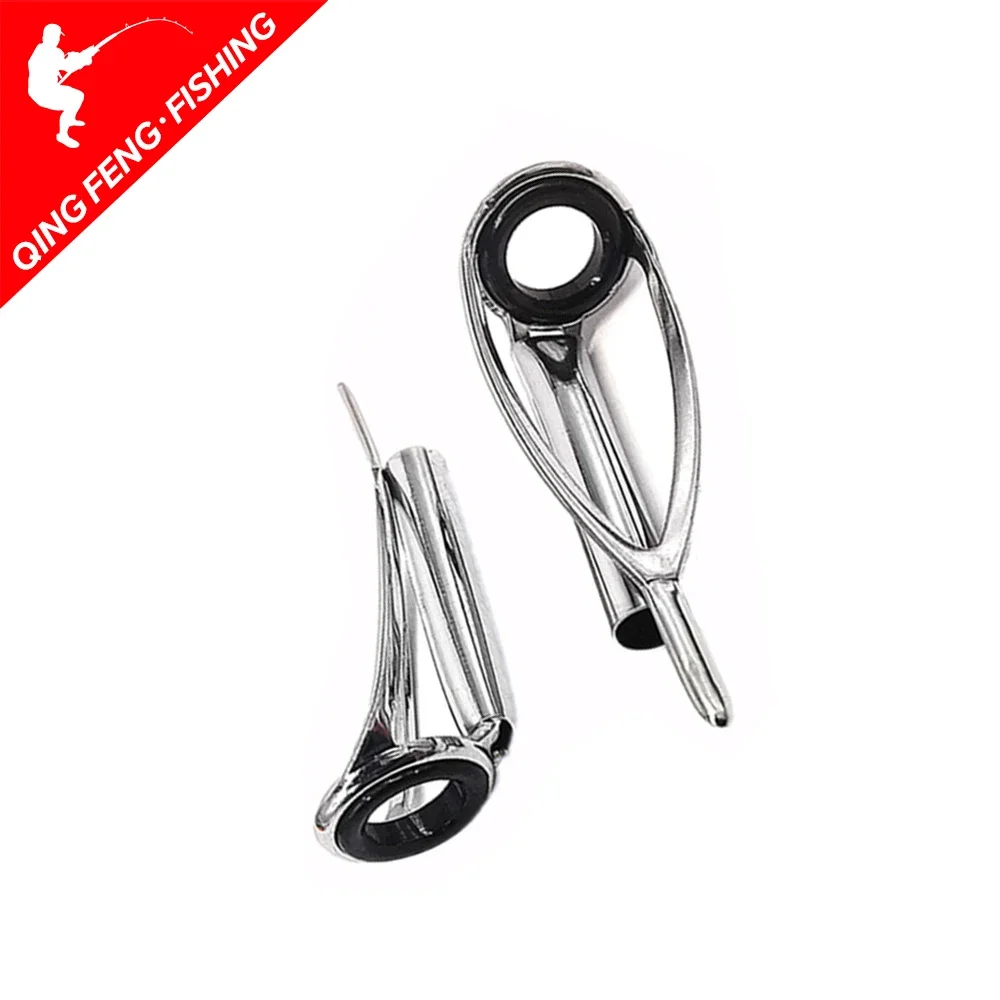 

5PCS Fishing Rod Tip Guides DIY Fishing Rod Building Top Eye Rings Rod Repair Guide Kit with 20m guide ring binding wire