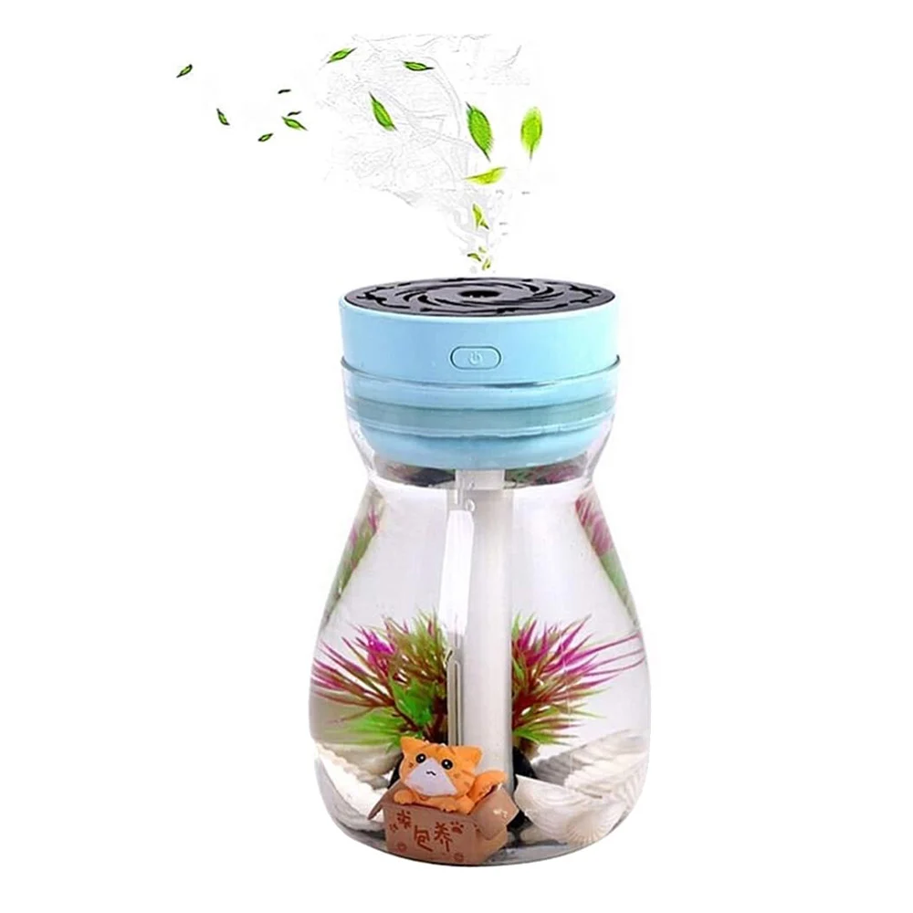 

Micro-Landscape Humidifiers, Mini Humidifier,Air Humidifier,Cool Mist Humidifiers for Car Bedroom Office Desk(Blue)