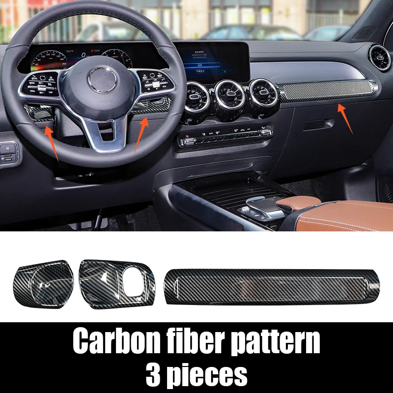 

Для Mercedes-Benz GLB AMG 35 AMG X247 2021-2024 приборная панель декоративная полоса автомобильные товары для украшения интерьера