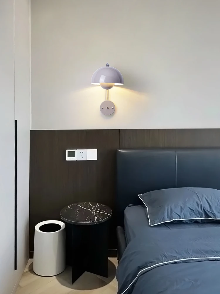 

XK Bedroom Bedside Bud Wall Lamp Danish Designer Nordic Minimalist Creative Personalized Living Room