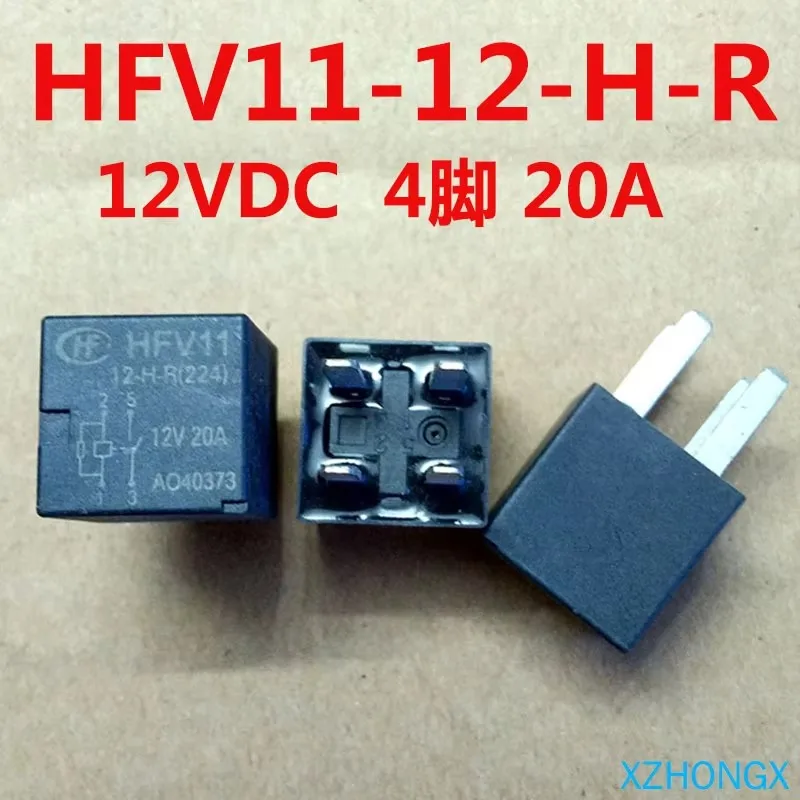 Автомобильное реле Hfv11 12-ч-r, 4-контактная группа, нормально разомкнутое, 20А (art.: 3920cc8a007ff) - 3920cc8a007ff