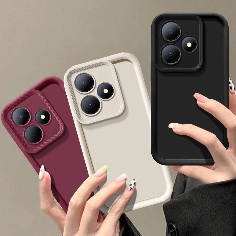 Для Infinix Hot 30i чехол для телефона X669 X669C X669D Matte Back Cover Full Camera Protective Soft