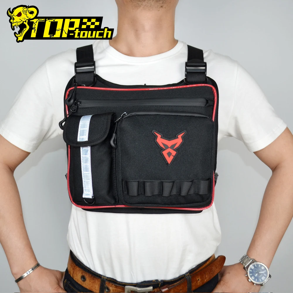 

Новая мотоциклетная сумка водителя Светоотражающая Мужская мотоциклетная сумка через плечо сумка для верховой езды на груди многофункциональная сумка для оборудования