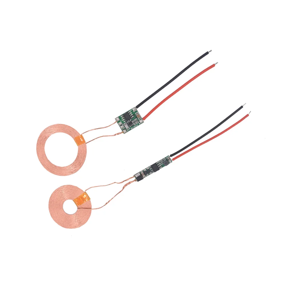 Taidacent Wireless Portable Charger Module Magnetic Power Bank Wireless Charging Board 5V Transmitter +Receiver Coil Inductive