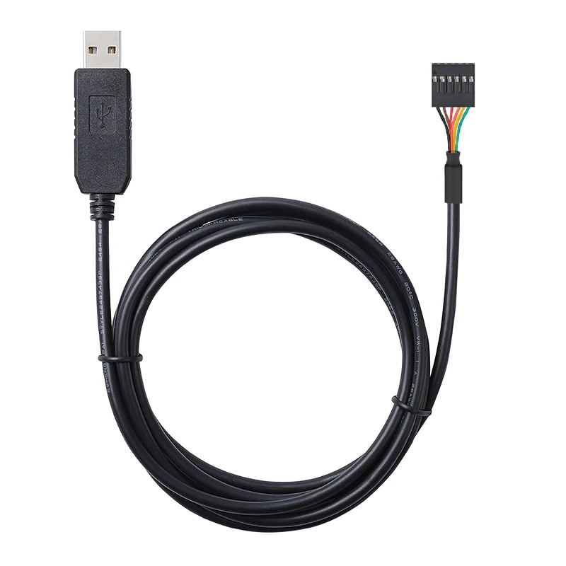 Фото Последовательный кабель преобразователя TTL-232R-3V 3 TTL-232R-5V USB в TTL, FTDI чипсет FT232RL USB в 3,3 v 5v TTL UART, кабель последовательной загрузки №3