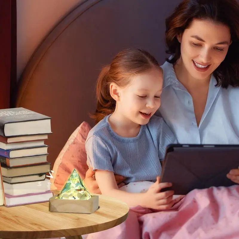 Украшения в виде пирамиды держатель лампы искусство Вдохновляющие Хрустальные