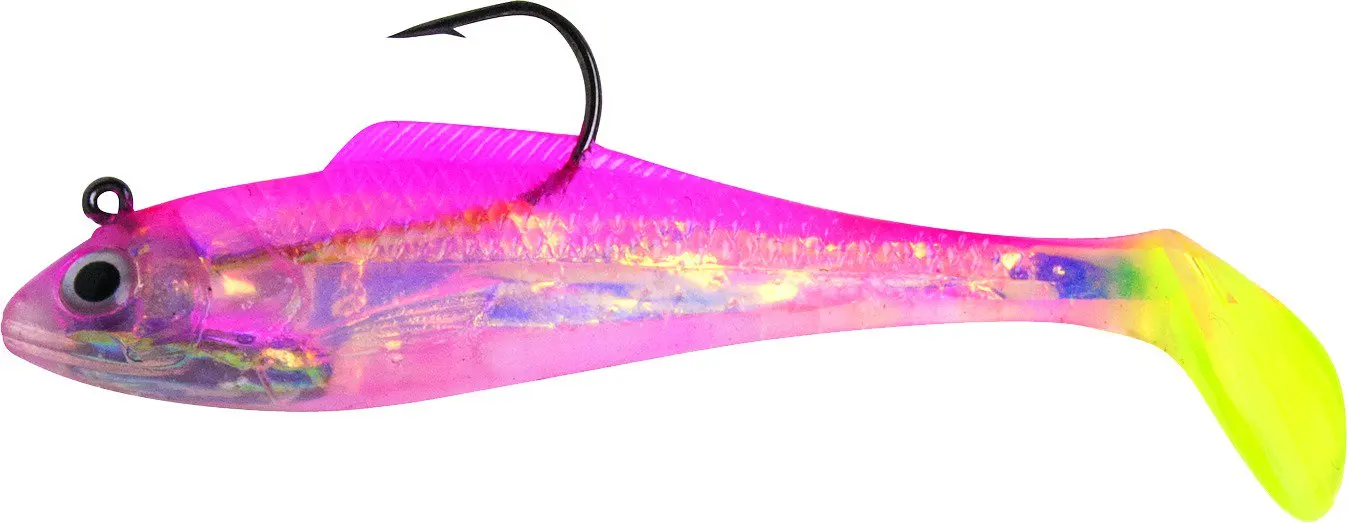 

Betts Shad 1/8 oz., Pink Chartreuse Hard Bait