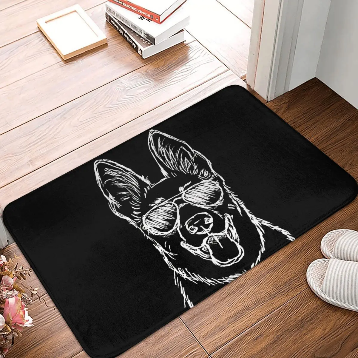 

Cool DOG Anti-Slip Doormat Living Room MatShiba Inu Balcony Carpet Entrance Door Rug Home Decor