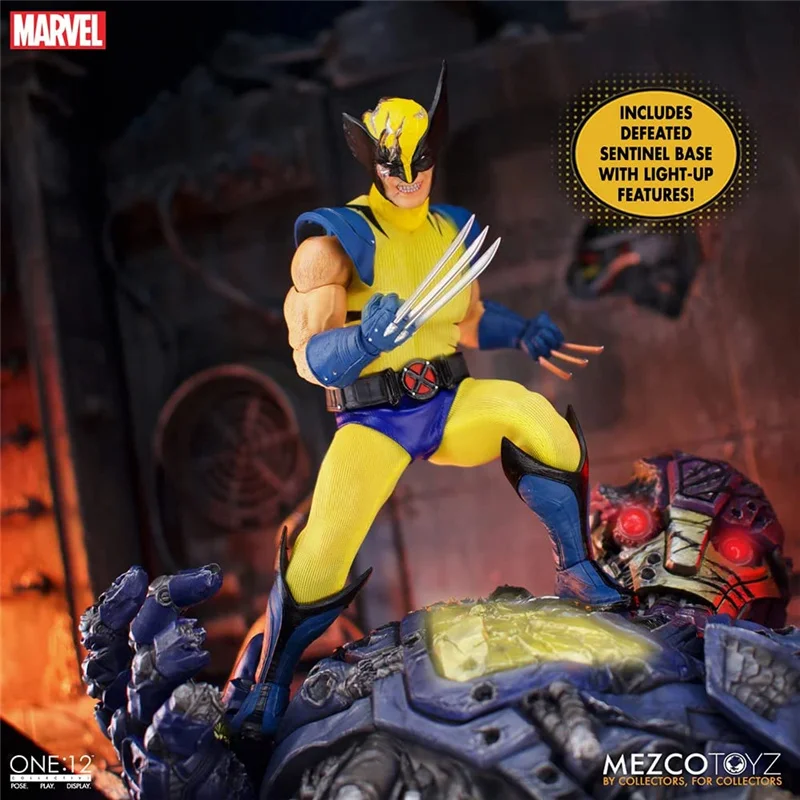 

In Stock Original Mezco Toyz Marvel Wolverine One:12 Collective Deluxe Steel Box Edition Action Figure Collectible Toy