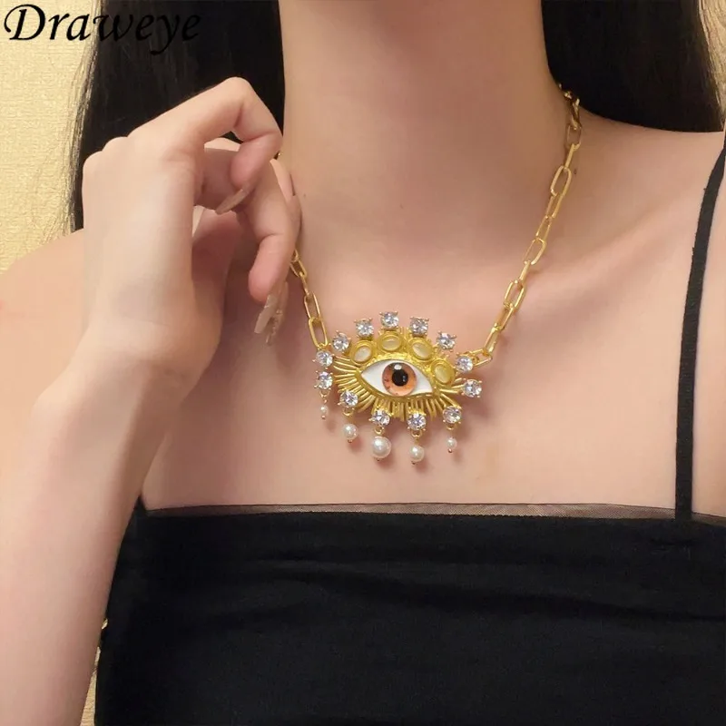 Ожерелья Draweye с жемчужинами и кисточками для женщин винтажные модные украшения