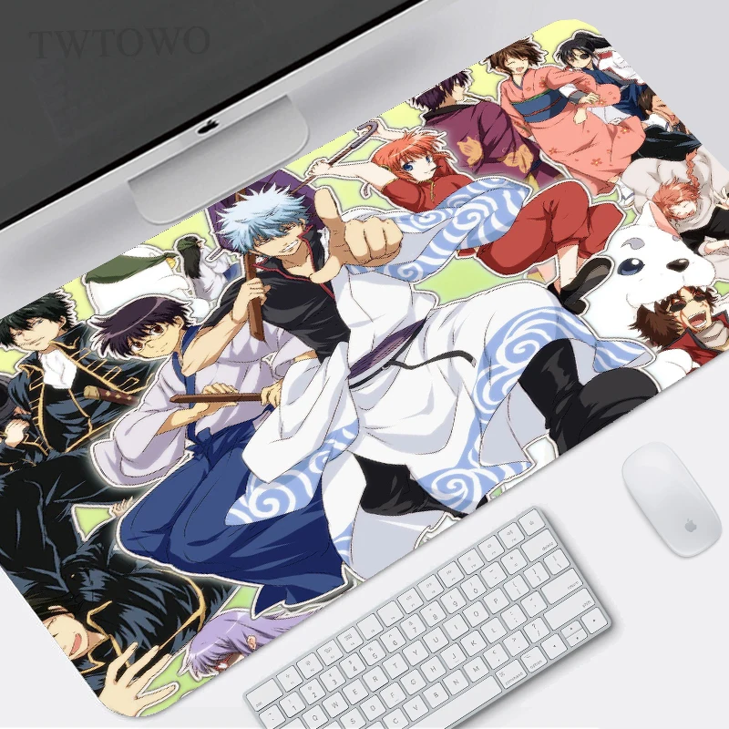 

Gintama Mouse Pad Gamer XL Large New Home Mousepad XXL keyboard pad Natural Rubber Anti Slip Office Soft PC Table Mat