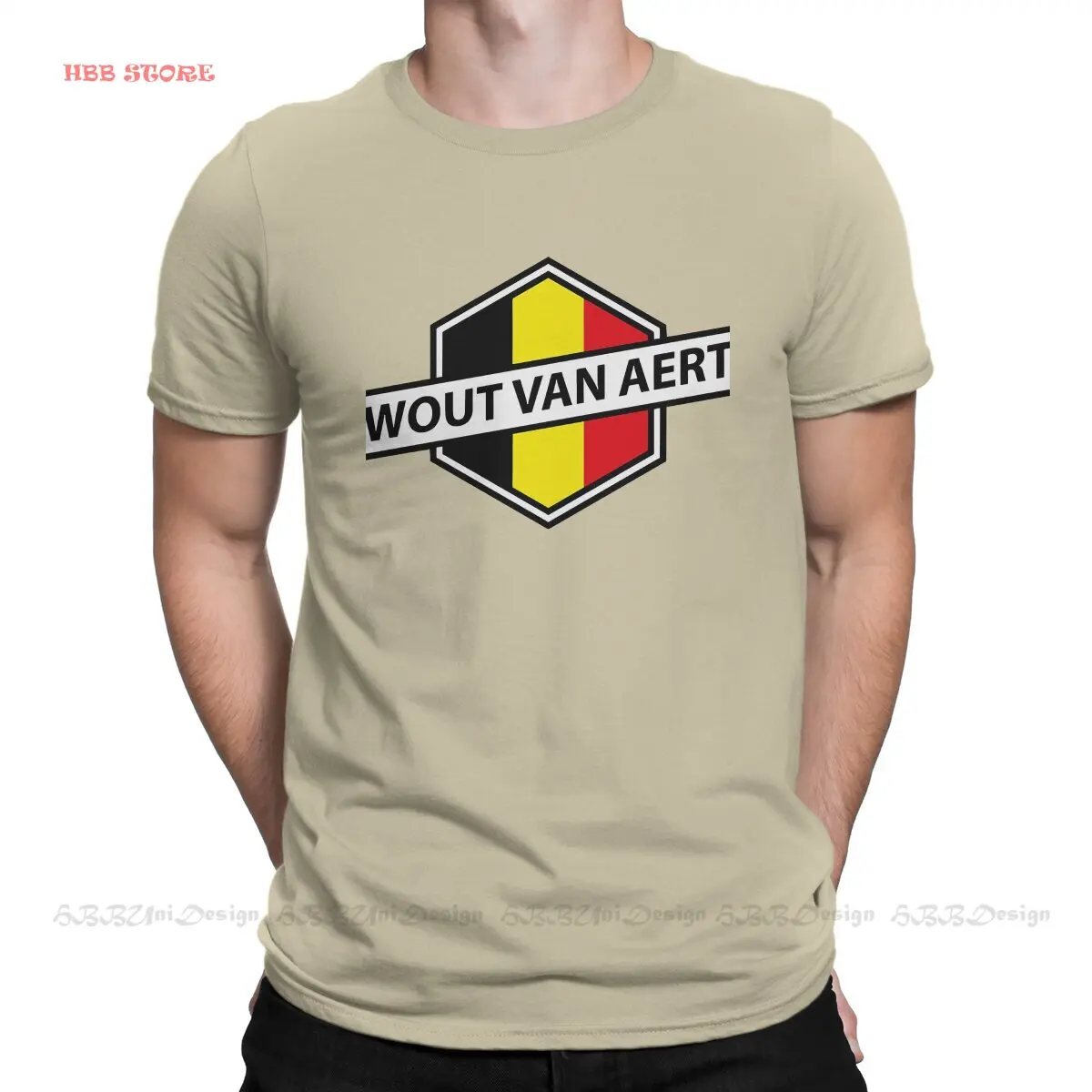 Mathieu Van Der Poel TShirt for Men Wout van Aert Cool Humor Leisure Sweatshirts T Shirt Novelty Trendy Fluffy