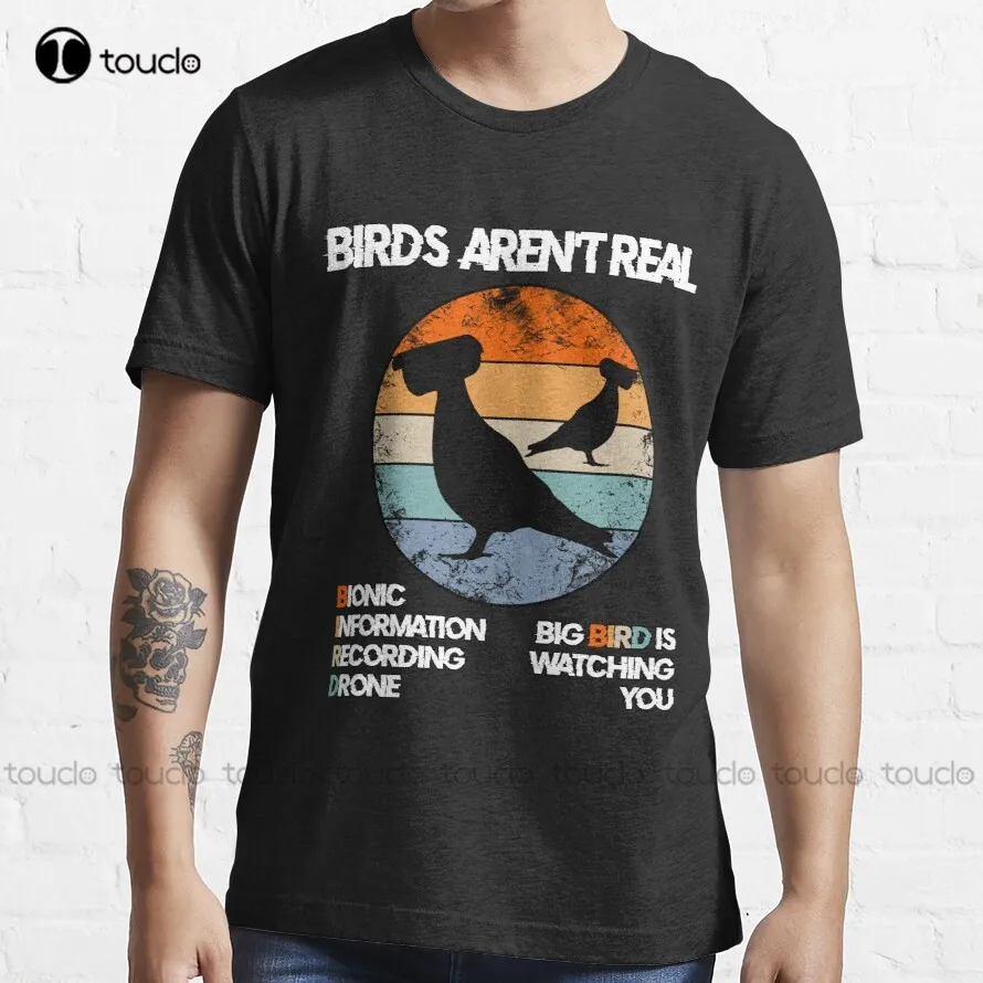 

Retro Birds Aren'T Real | Big Bird Is Watching You | Bird Meaning Trending T-Shirt Funny Art Streetwear Cartoon Tee New