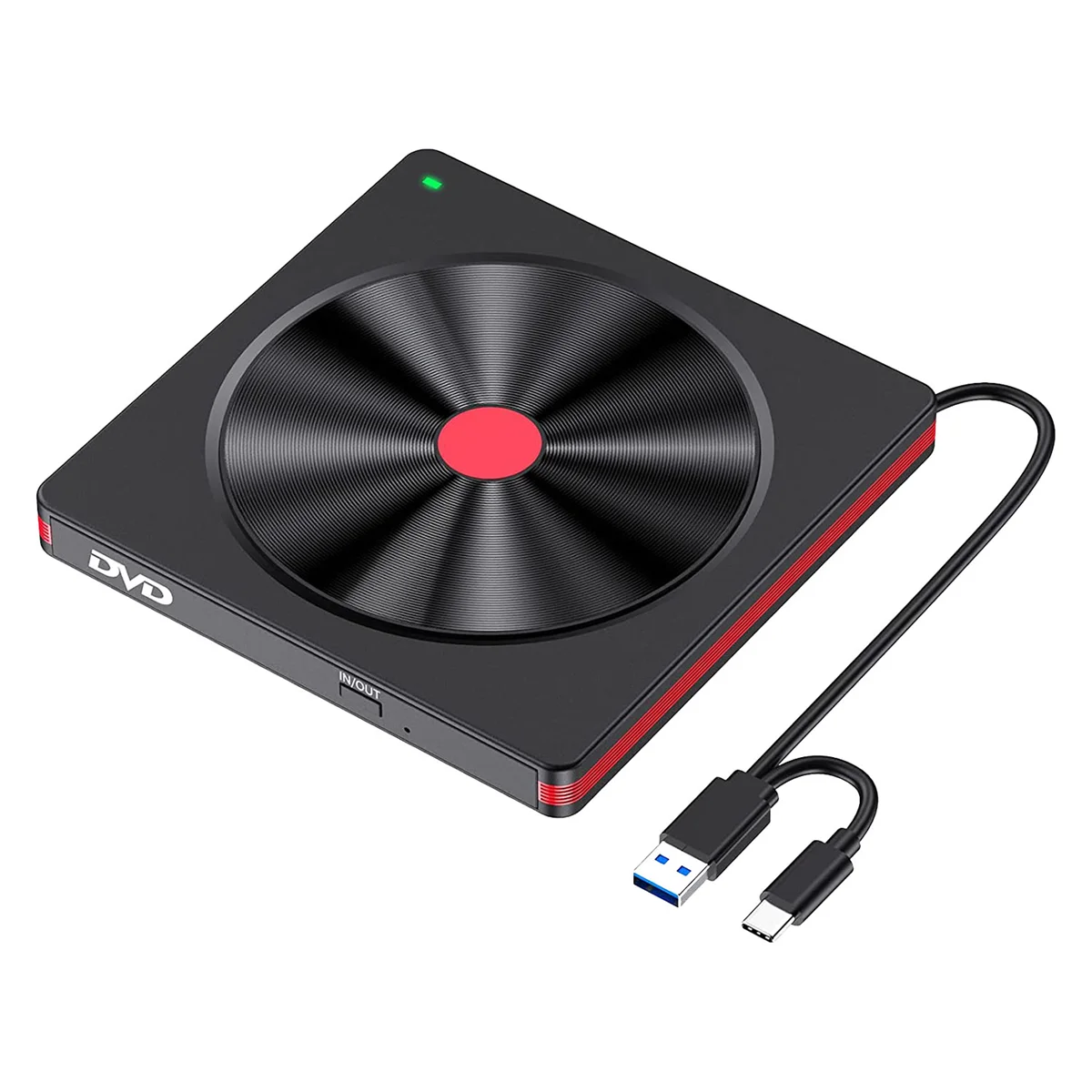 

Внешний CD DVD-привод, USB 3,0, устройство чтения DVD/CD ROM, записывающее устройство, горелка для ноутбука, настольного ПК, Windows 11/10/8/7/XP OS Linux