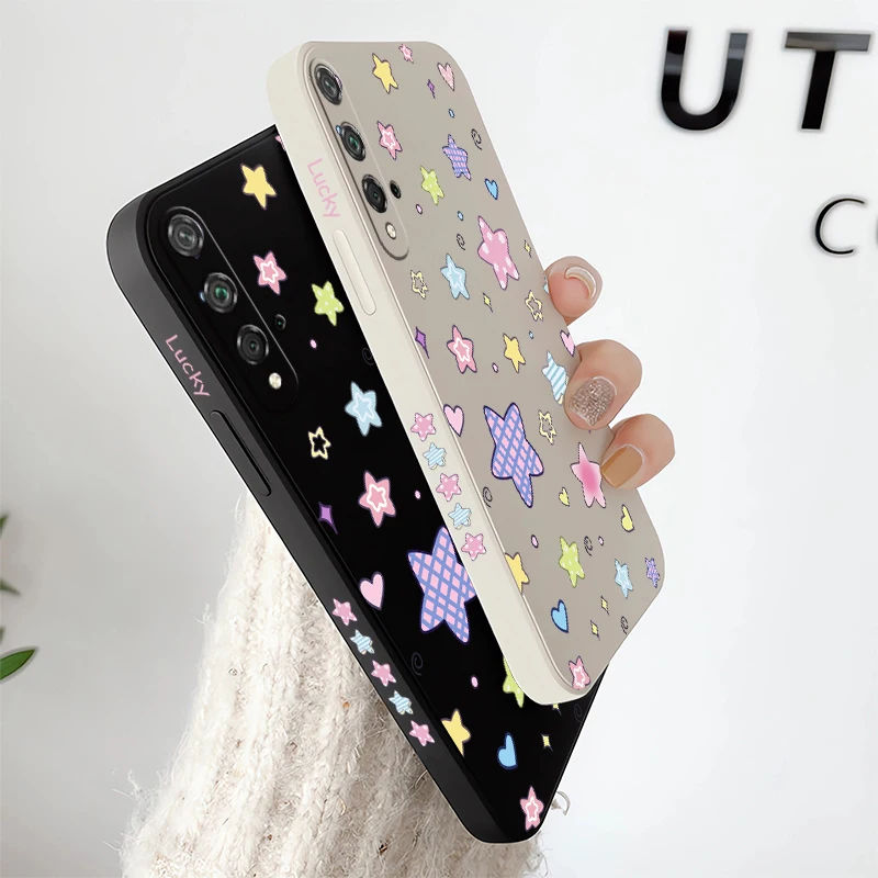 Фото Чехол с цветными звездами для Huawei Honor Magic 7 Lite X20 X9A X5 X6B X7B X8B X9B X8 9X 20 50 SE Lite Pro Plus Мягкий силиконовый чехол для телефона №4