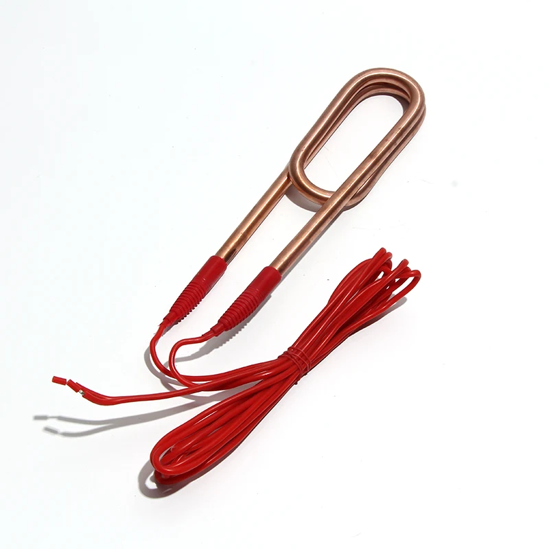 

220 В 3 кВт/4 кВт двойной U медный водонагреватель элемент электрическая погружная нагревательная труба Полностью герметичная водонепроницаемая для аквариумов