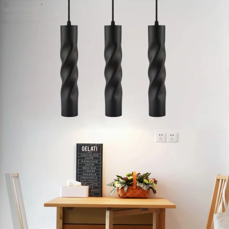 

Dimmable 7W/12W Cylindrical LED Pendant Light Kitchen Island Restaurant Shop Bar Counter Decorative Tube Rope LED Pendant Light