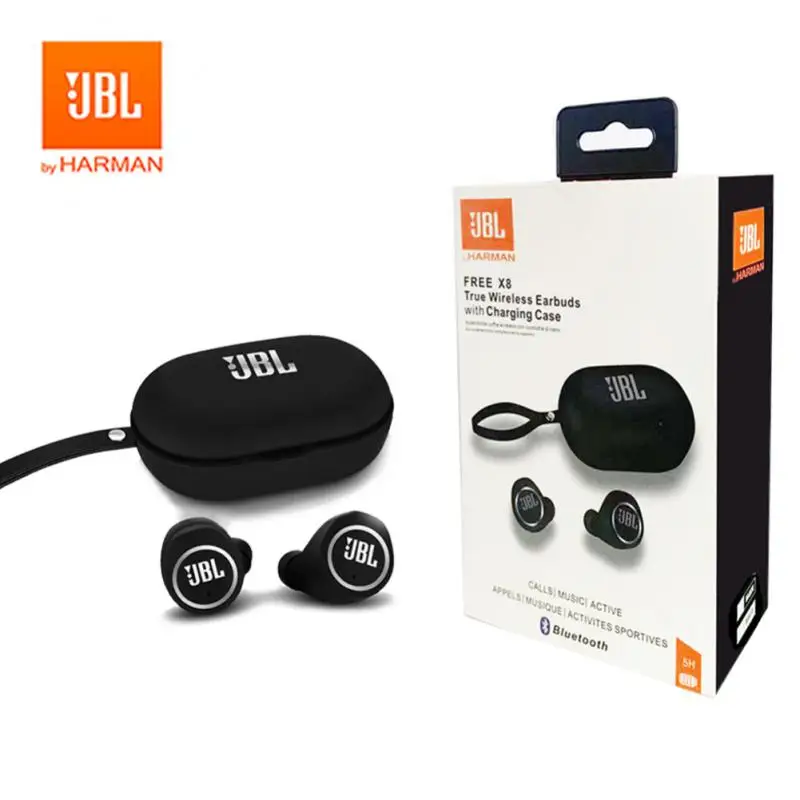 

Global Version JBL X8 TWS Wireless Bluetooth-compatible Headset Subwoofer Stereo Earbud Sports Headset With Charging Box