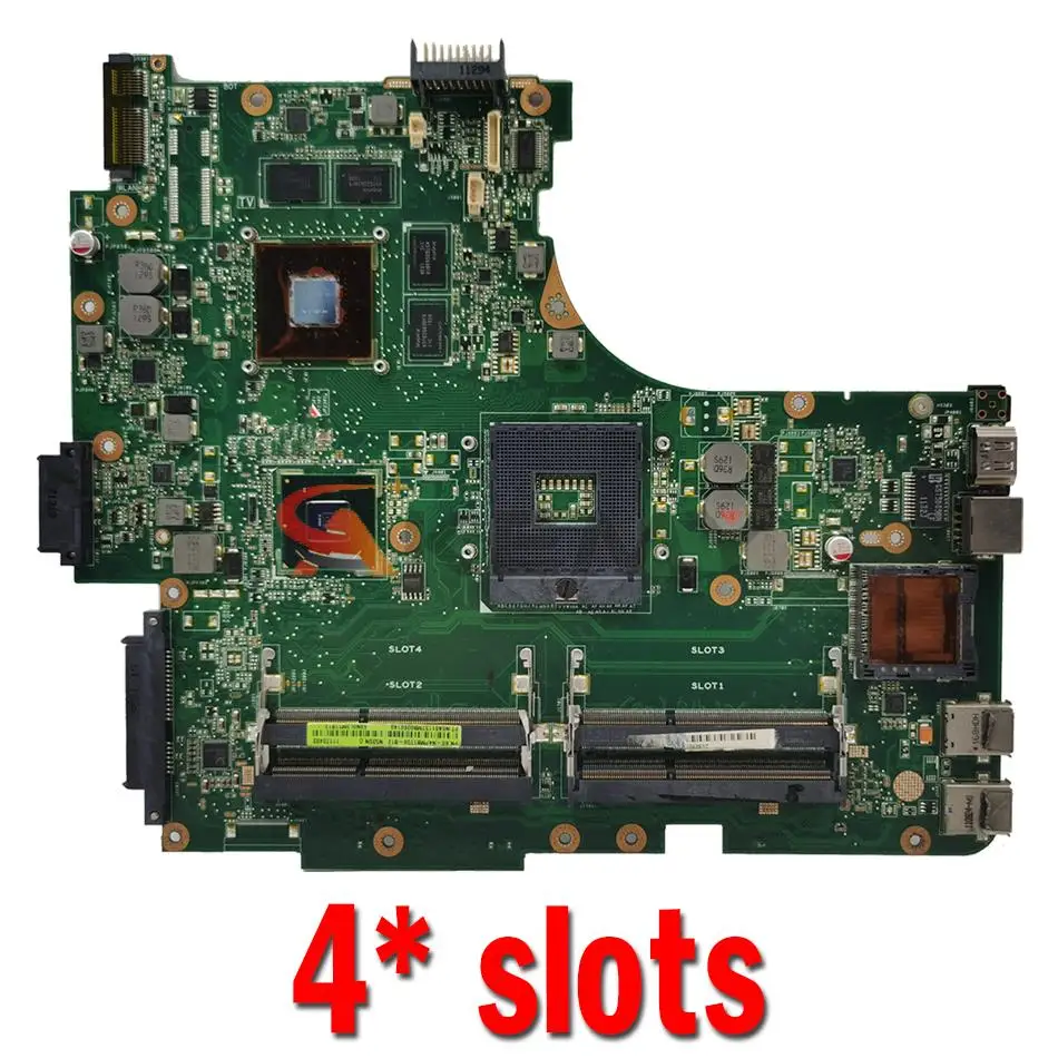 Материнская плата N53SN N53SV для ноутбука ASUS N53S N53SM 2 или 4 слота V1G V2G GPU |