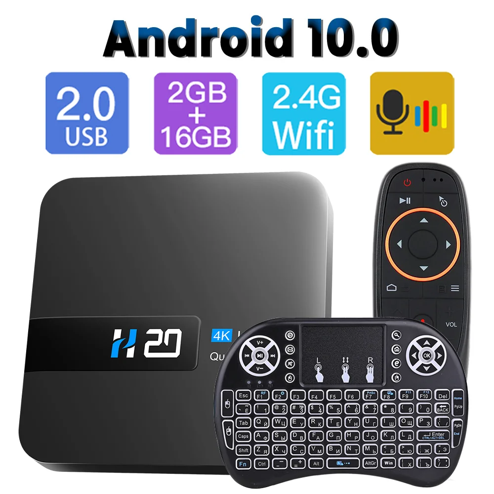 

ТВ-приставка HONGTOP, Android TV Box Ultra HD, Android TV 10,0, HDR, 2 ГБ, 16 ГБ, Wi-Fi, Google Play Store, Смарт ТВ-приставка, медиаплеер