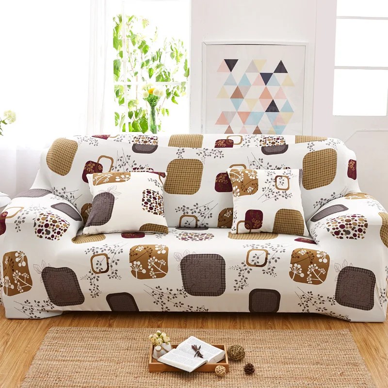 

1/2/3/4 seater Geometry pattern Sofa Cover Slipcovers Stretch Sofa Covers for Living Room Elastic Couch Chair Cover Sofa Towel