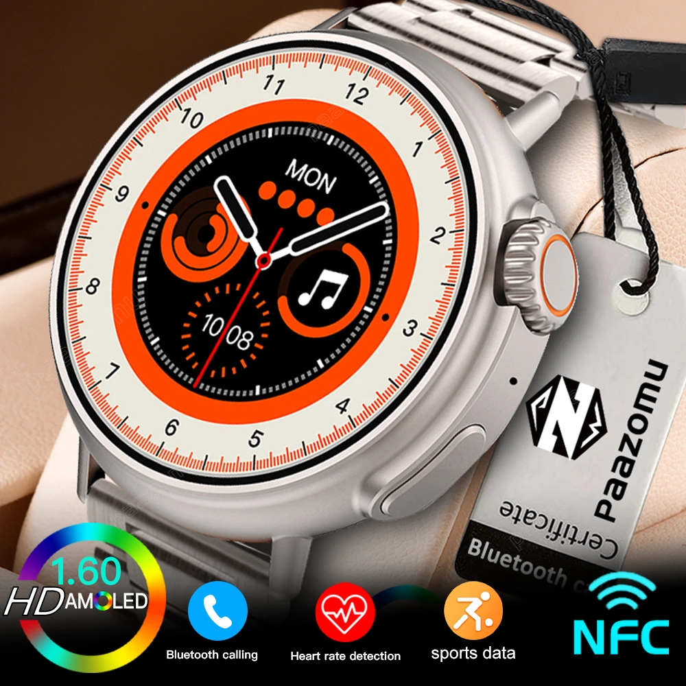 

2023 New Smart Watch Round Screen 9 Ultra AMOLED High Resolution Men Women SmartWatch Bluetooth Call Waterproof Watch For IOS