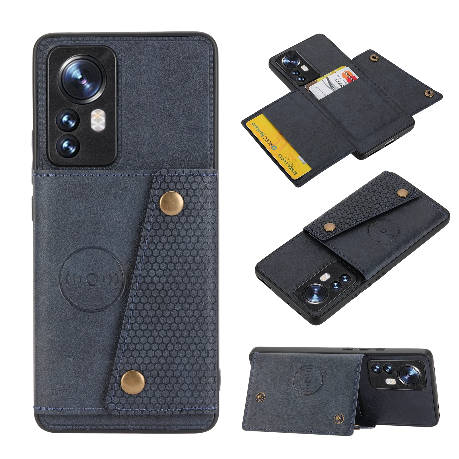 Фото Кожаный чехол-кошелек Hot12 для Infinix Hot 12 1 2 12S 12X 12i Play №5