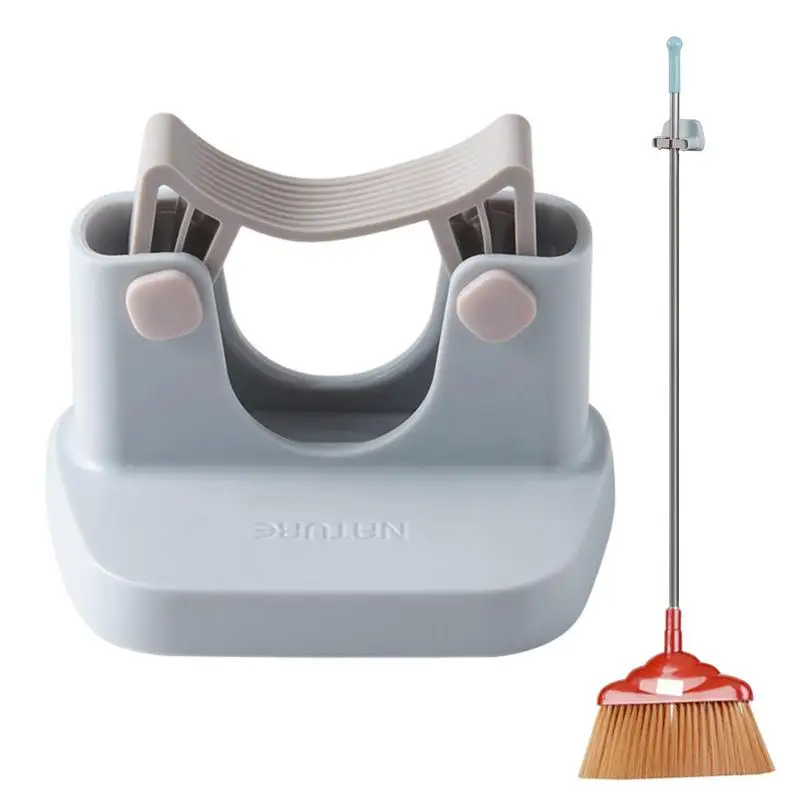 

Broom Holder Punch-free Broom Organizer Tool Mop Hanger Home Cleaning Supplies Rake Garden Tool Storage Rack Garage Laundry Room