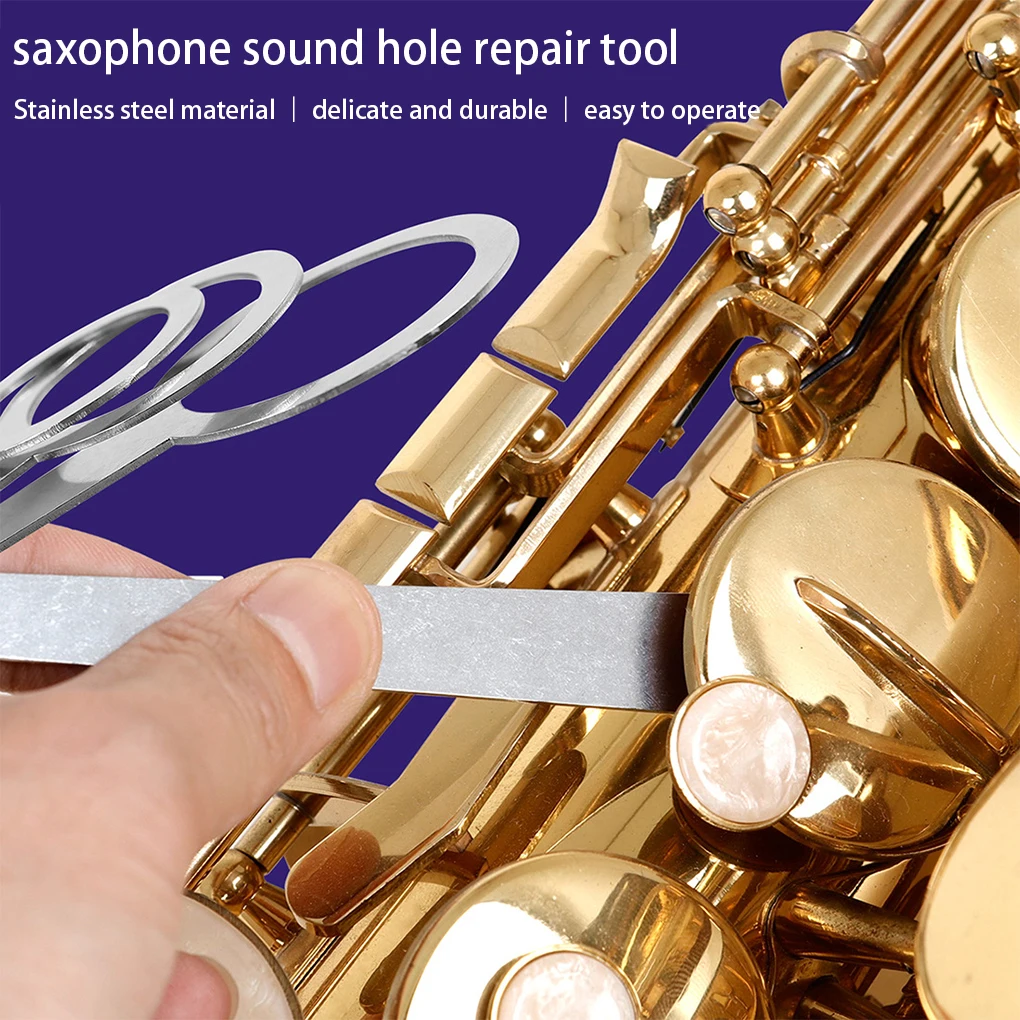 

Pack of 5 Saxophone Sound Hole Pad Leveling Portable Woodwind Sax Tools