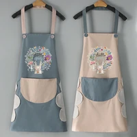 fashion korean apron waterproof and oil proof housework apron baking accessories kitchen cooking accessories apron
