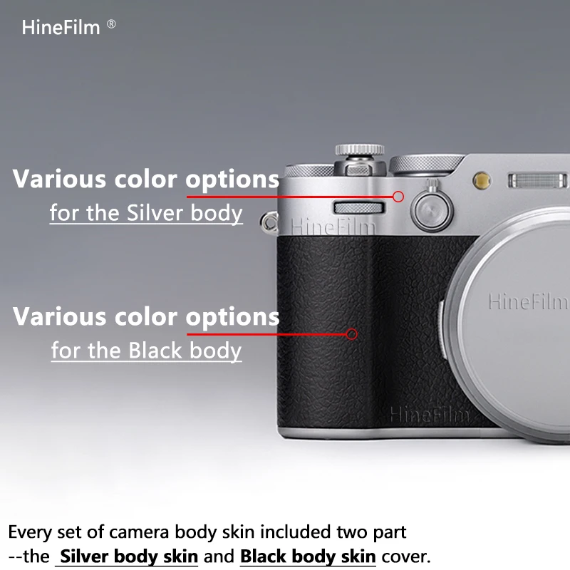 Фото Hinefilm Skin для Fuji X100VI, прозрачная наклейка для камеры X100V, прозрачная кожа для камеры Fujifilm X-100VI, наклейка X100 VI №3
