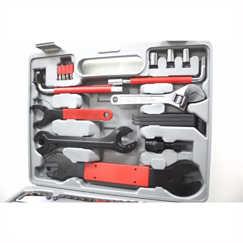 

18 In 1 Repair Toolbox Set Bicycle Cycling Tool Repair Kit Flat Ball Opening Chain Crank Wheel Extractor MTB Bike Repaire