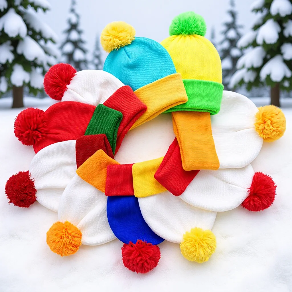 Фото Комплект вязаной шапки и перчаток для ролевых игр на Хэллоуин для детей и взрослых, аксессуары для костюмов парка с героями мультфильмов, зима №2