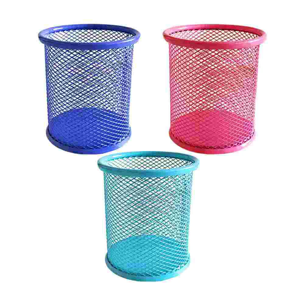 

3pcs Multipurpose Practical Durable Colorful Cosmetic Brush Holders Pencil Holders