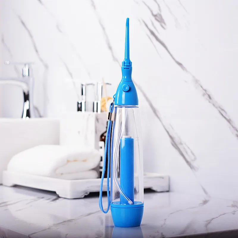 

Portable Oral Irrigator No Electricity Pressure Dental Water Flosser Pick Clean Mouth Cleaning Teeth Whitening Cleaner Tank 70ml