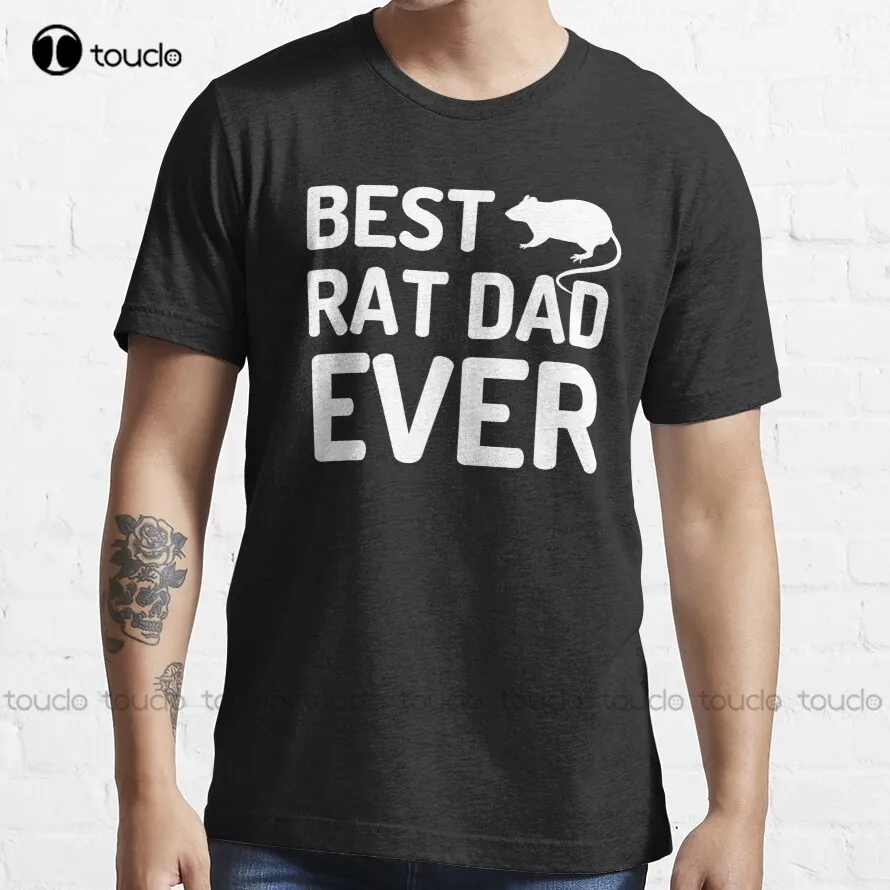 

Best Rat Dad Ever Trending T-Shirt Birthday Shirt Boy O-Neck Streetwear Oversized Men Tee Shirts Short Sleeve Funny Tee Shirts