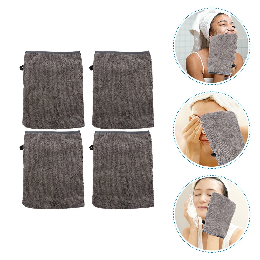 

Face Facial Mitt Gloves Makeup Washing Mitts Sponge Cleansing Remover Cleaning Exfoliatingwash Sponges Scrub Pad Body Puffs