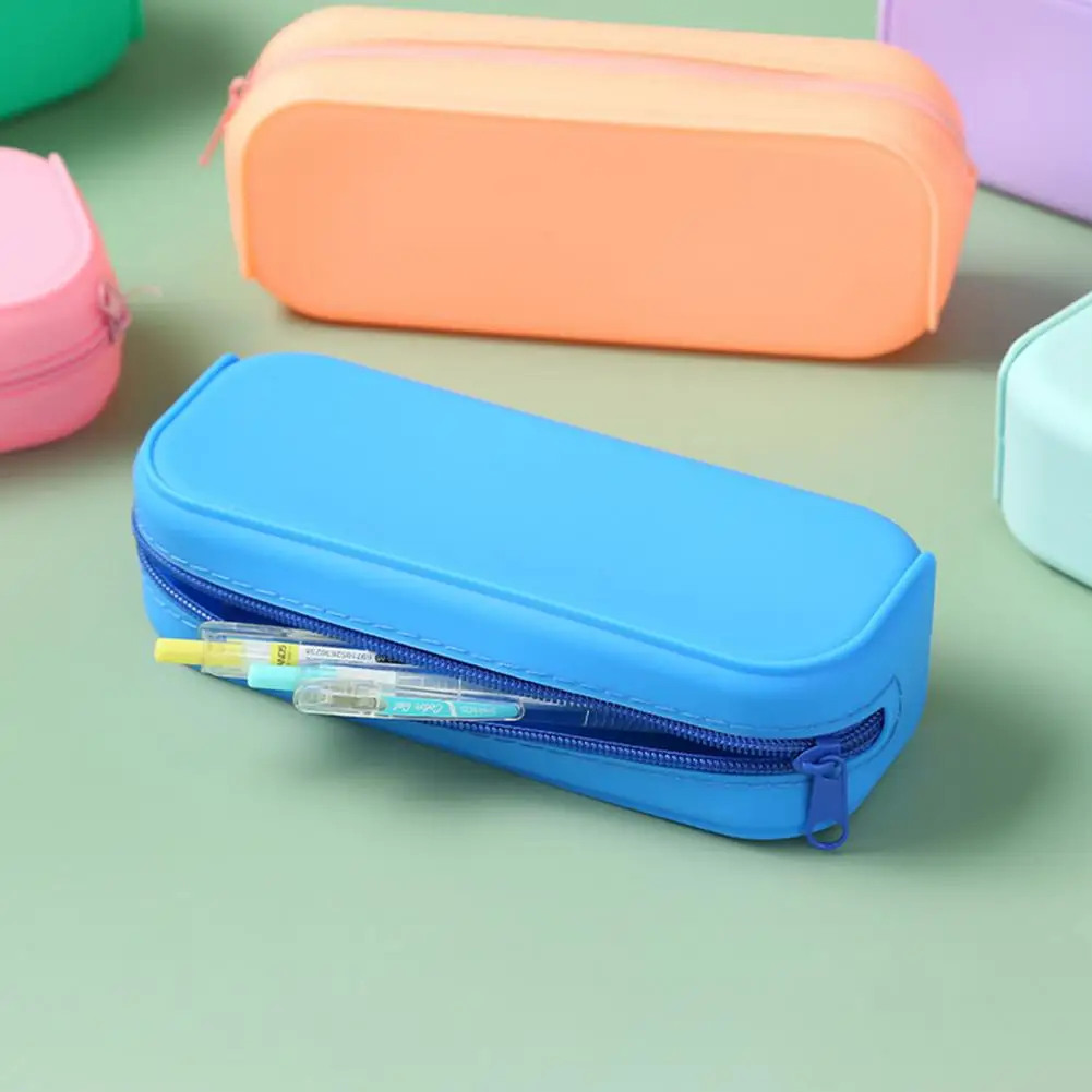 Case Zipper Large Capacity Pen Stationery Makeup Storage Pouch Bag Organizer Student Gift School Supplies