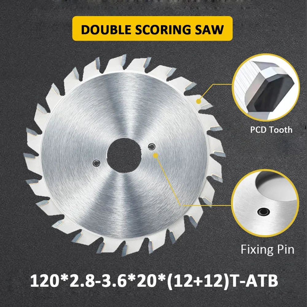 

PCD Алмазное коническое пильное полотно 120 мм для МДФ, меламиновой ДСП, ДСП, резка на балку, панельная пила