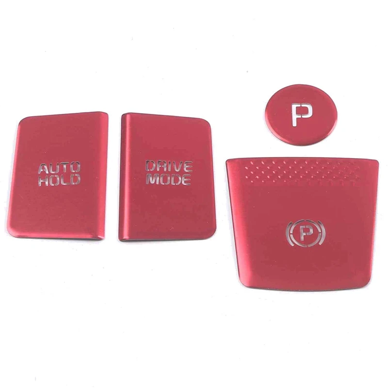 For Kia Carnival KA4 2021 2022 Aluminum Alloy Car Engine Start Stop Push Cover Handbrake Button Trim