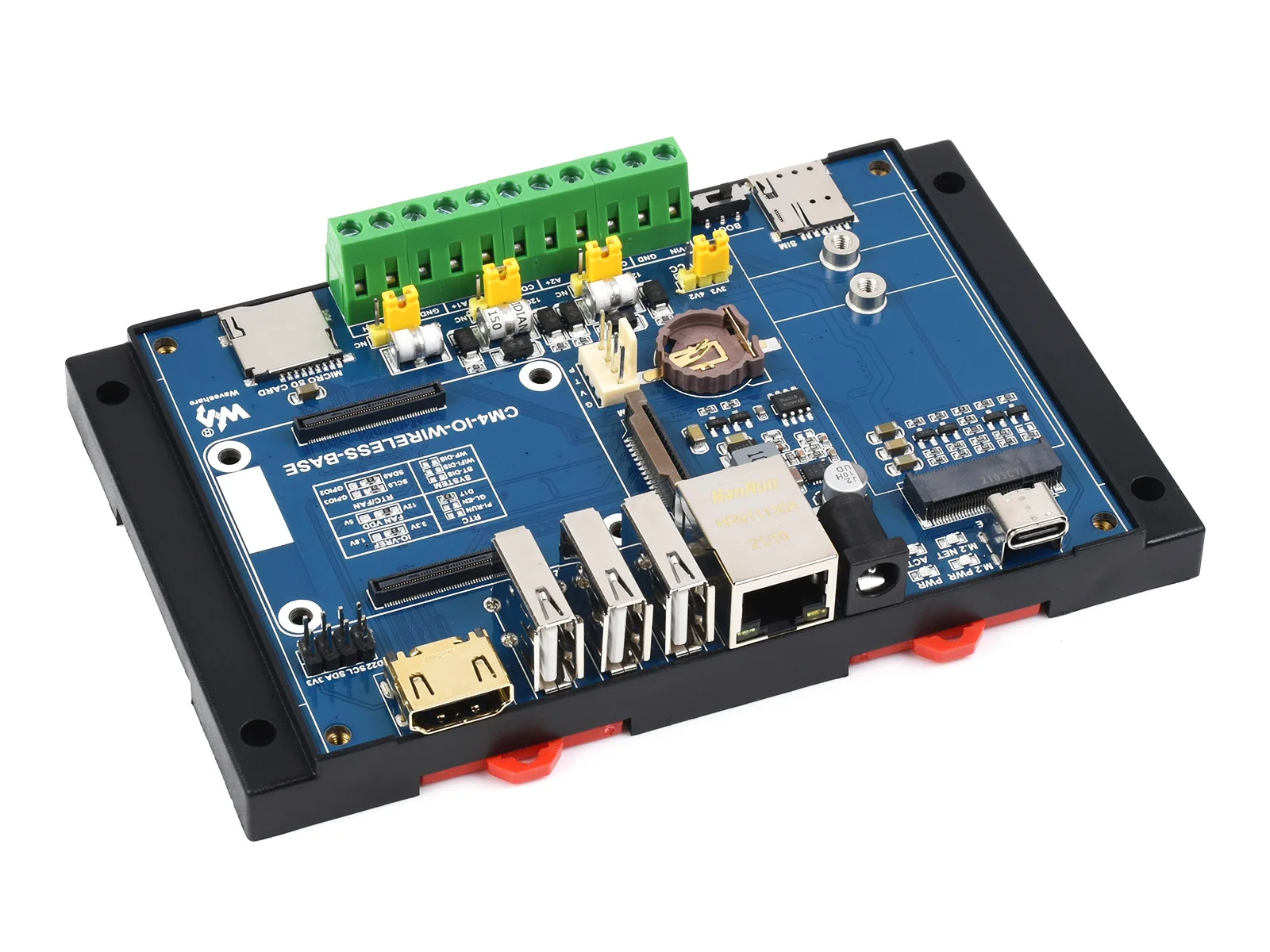 Фото Модуль беспроводного расширения Waveshare Industrial IoT, поддержка 4G/5G/LoRa, несколько интерфейсов, для вычислительного модуля Raspberry Pi 4 №3